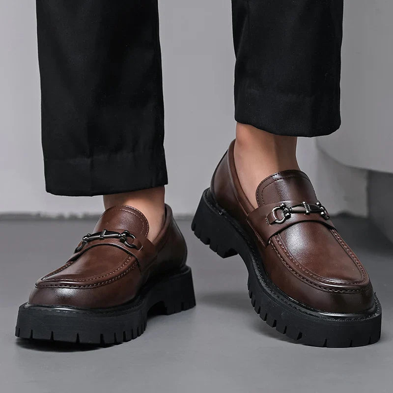 Classic Leather Dress Loafers for Business and Formal Wear