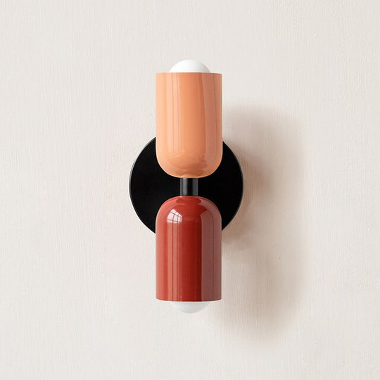 Macaroon Dual Globe LED Wall Sconce for Bedroom and Hallway