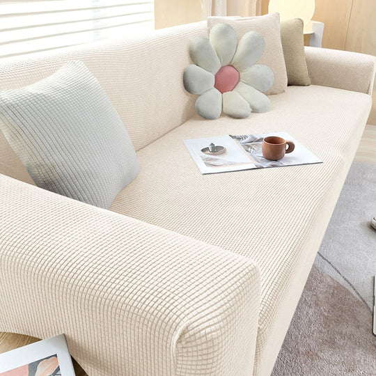 Textured Stretch Sofa Slipcover for Non Slip Furniture Protection