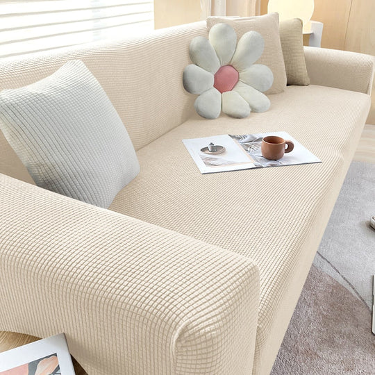 Textured Stretch Sofa Slipcover for Non Slip Furniture Protection