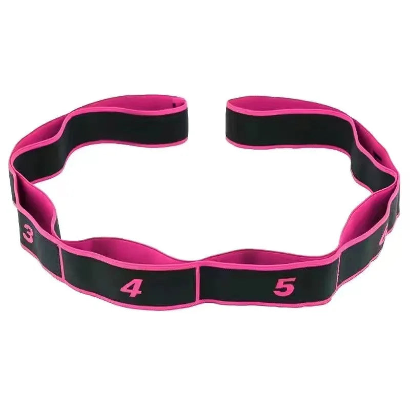 Segmented Elastic Stretch Band for Yoga and Dance Training