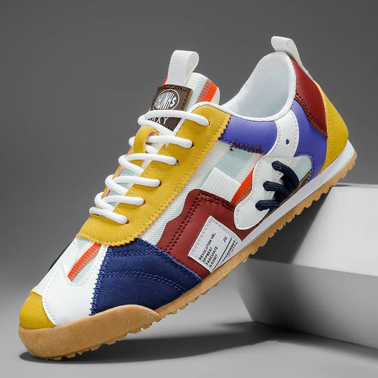 Colorful Retro Low Top Sneakers for Casual and Summer Wear