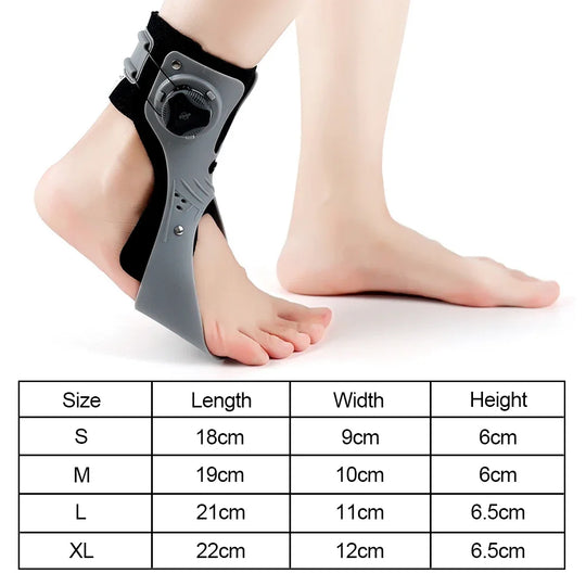 Adjustable Ankle Foot Drop Support Brace for Walking and Recovery