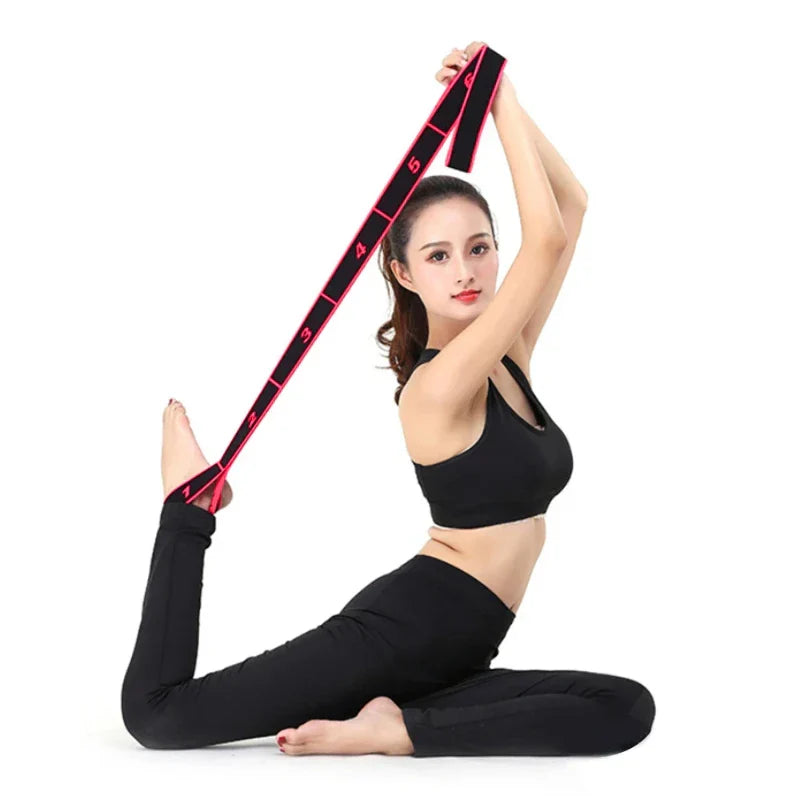 Segmented Elastic Stretch Band for Yoga and Dance Training