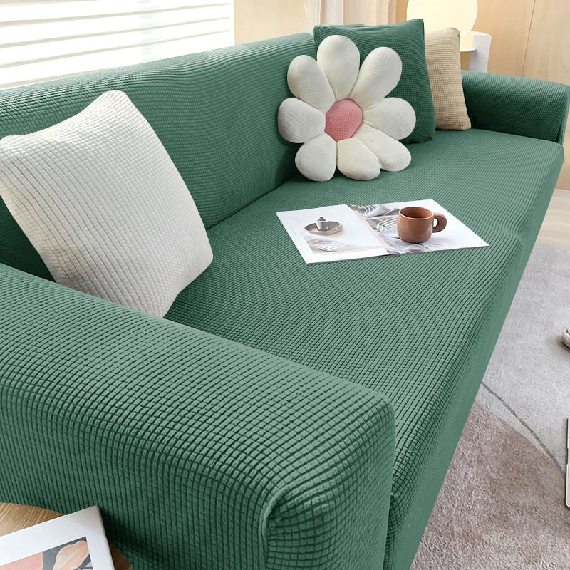 Textured Stretch Sofa Slipcover for Non Slip Furniture Protection