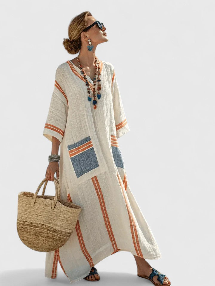 Elegant Flowing Full Length Maxi Dress for Day to Evening