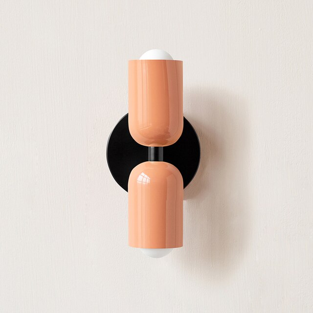 Macaroon Dual Globe LED Wall Sconce for Bedroom and Hallway