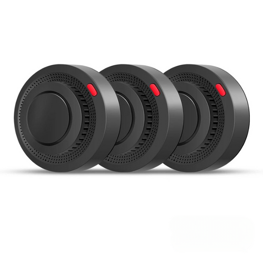 Smart WiFi smoke detector Black 3PCS