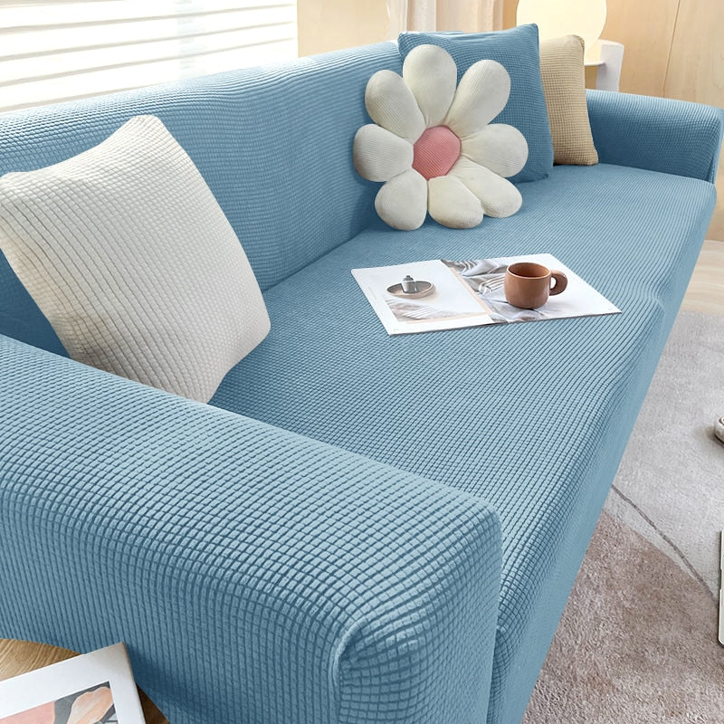 Textured Stretch Sofa Slipcover for Non Slip Furniture Protection