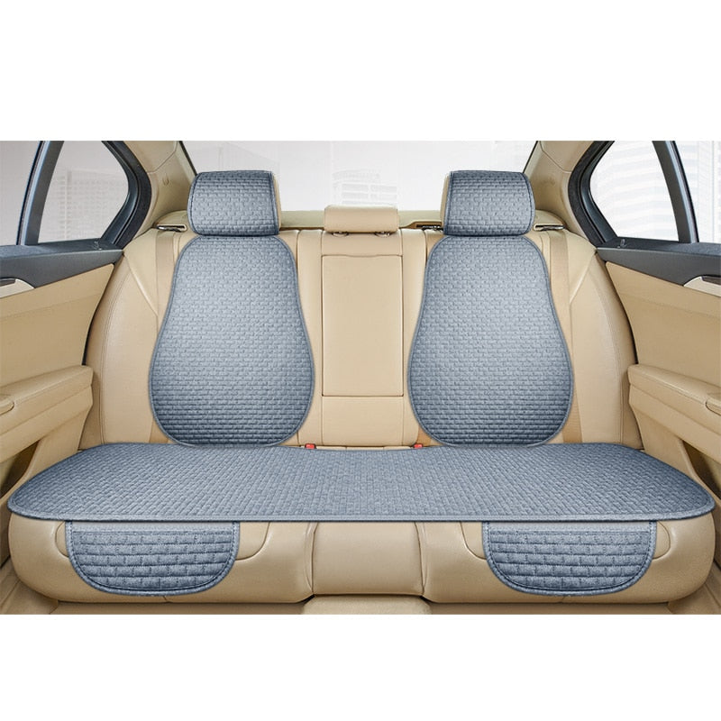 Universal Anti Slip Linen Car Seat Cushion Cover Mat for Front and Rear Seats