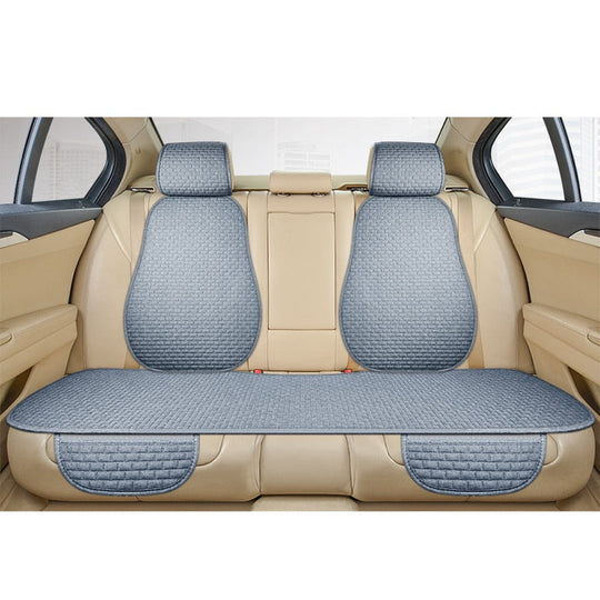 Universal Anti Slip Linen Car Seat Cushion Cover Mat for Front and Rear Seats