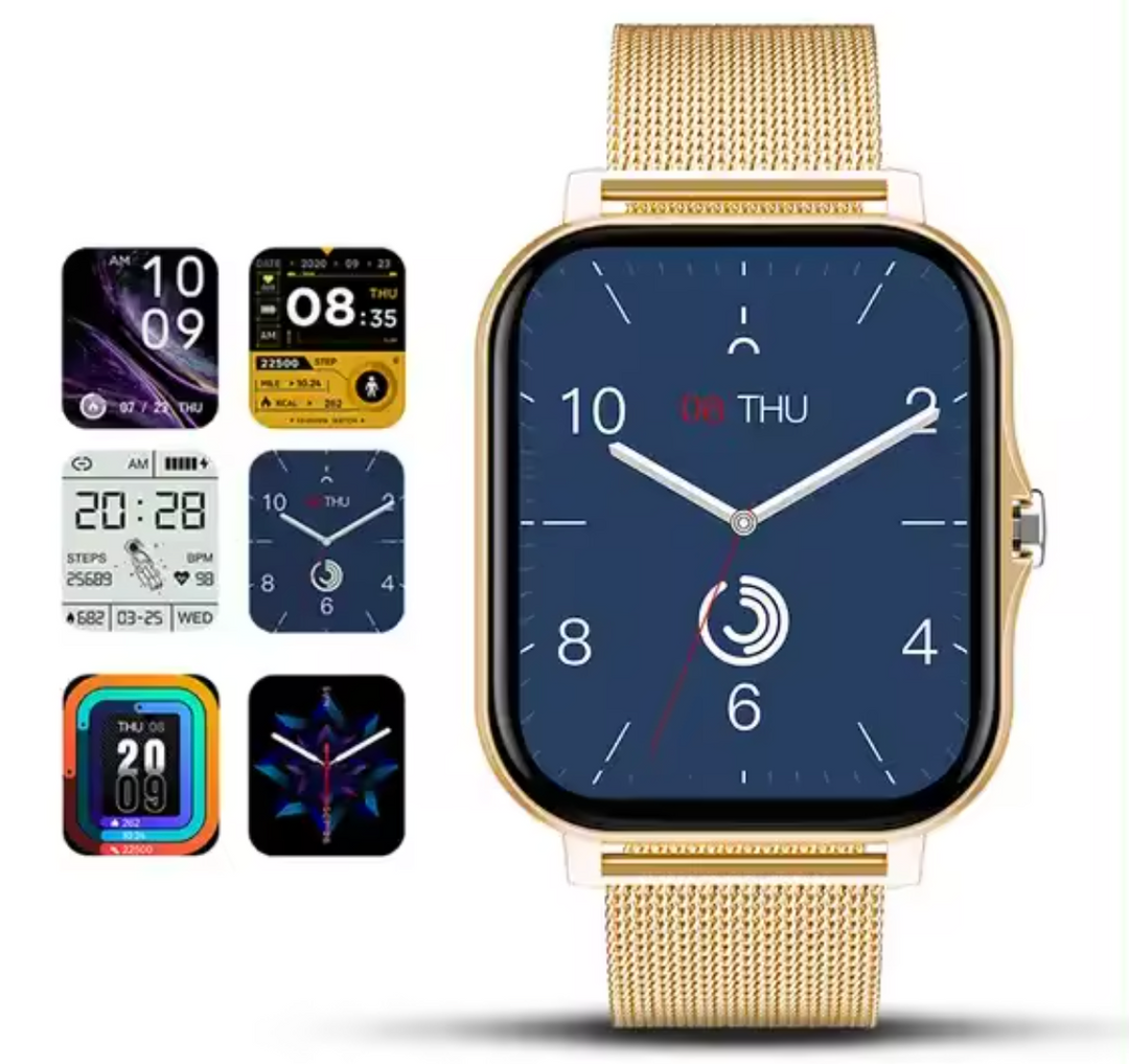 Slim Touchscreen Fitness Smartwatch for Women with Health Tracking