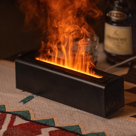 Black flame effect aroma diffuser