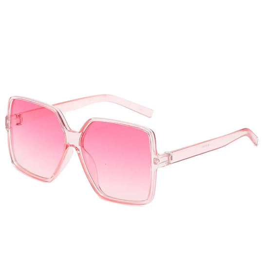 Oversized Gradient Square Sunglasses with UV400 Protection for Women