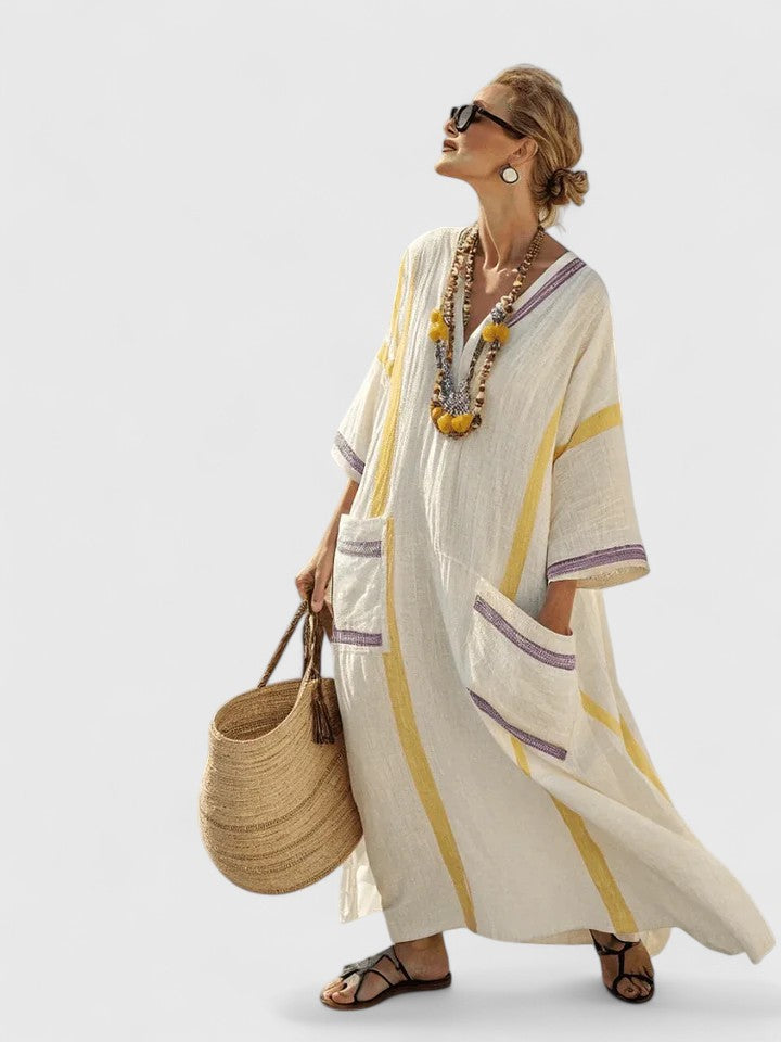 Elegant Flowing Full Length Maxi Dress for Day to Evening