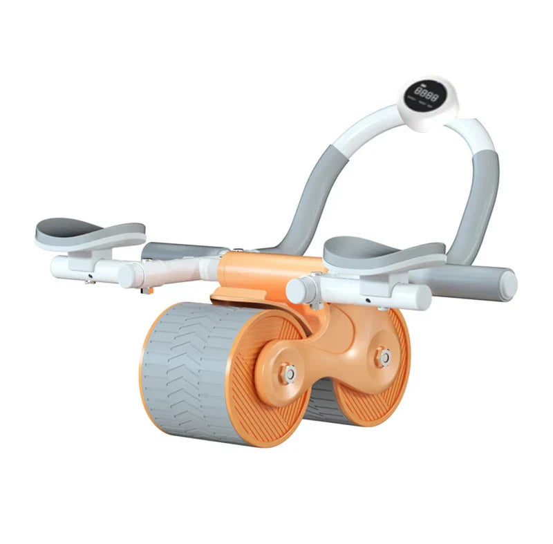 Automatic Rebound Ab Roller Wheel with Elbow Support for Core Training