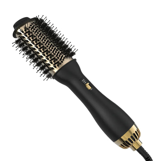 Salon Volumizing Hot Air Brush with Curling Function for Smooth Bouncy Hair