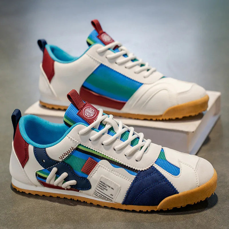 Colorful Retro Low Top Sneakers for Casual and Summer Wear