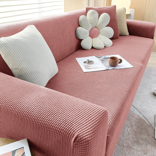 Textured Stretch Sofa Slipcover for Non Slip Furniture Protection