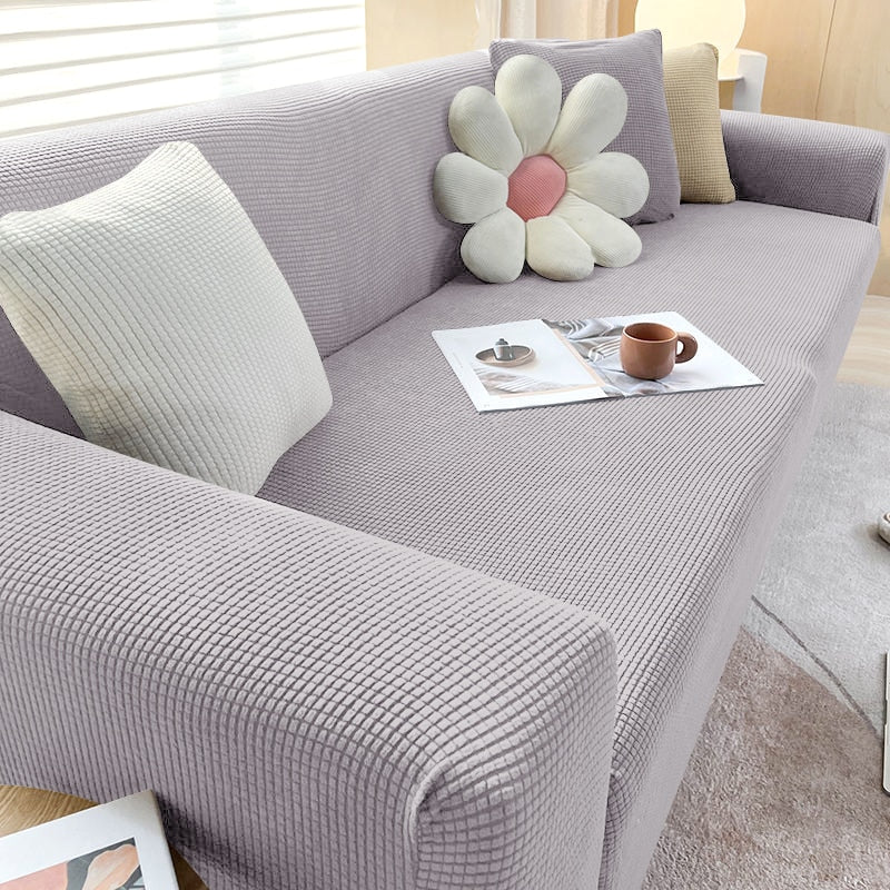 Textured Stretch Sofa Slipcover for Non Slip Furniture Protection