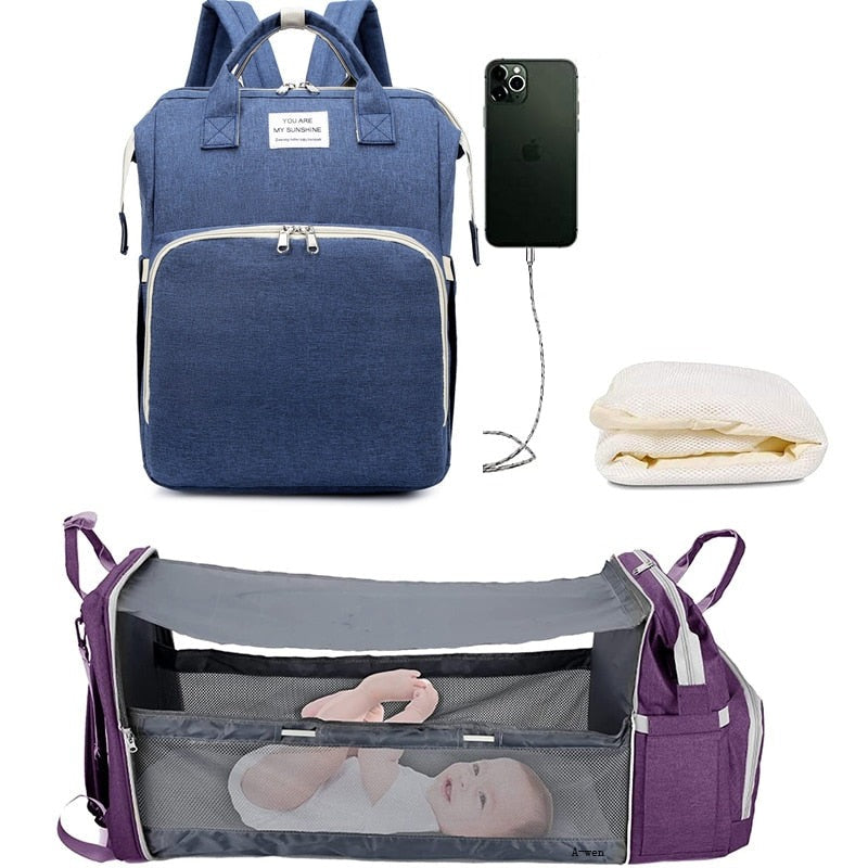 Foldable crib setup