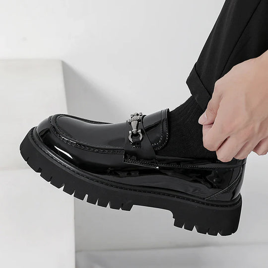 Classic Leather Dress Loafers for Business and Formal Wear
