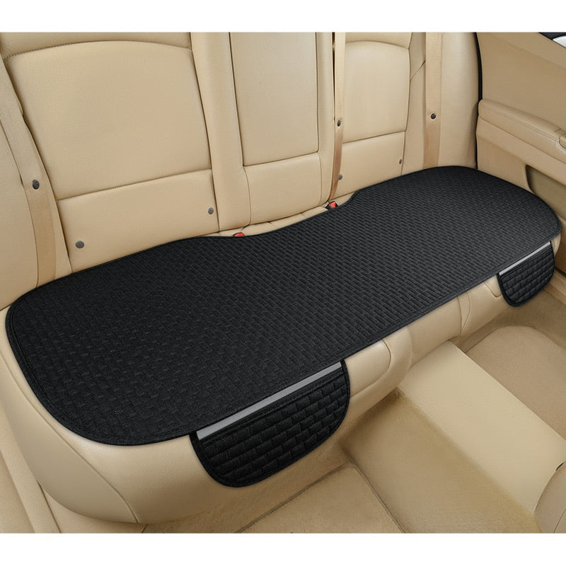 Universal Anti Slip Linen Car Seat Cushion Cover Mat for Front and Rear Seats