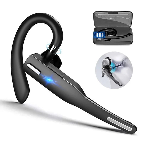 Wireless Bluetooth Business Headset with Noise Reduction for Calls and Driving