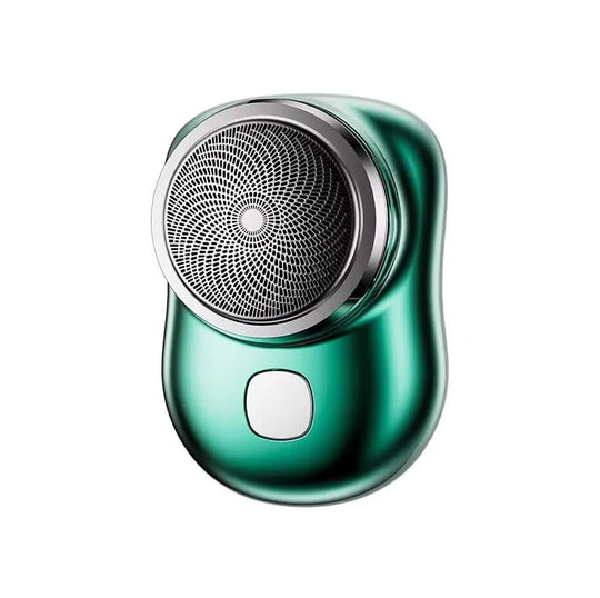 Green mini electric shaver