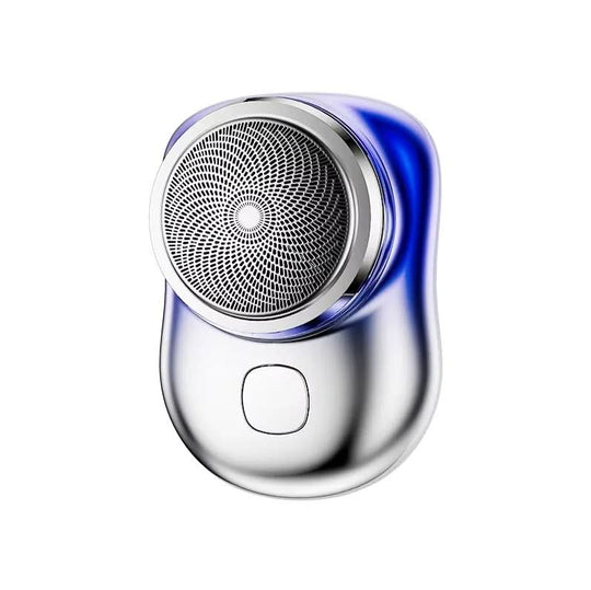 Blue mini electric shaver