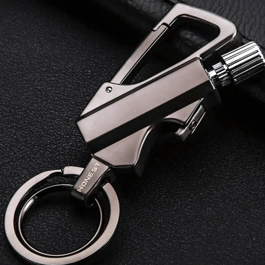 Waterproof Flint Fire Starter Survival Keychain for Camping and Outdoors