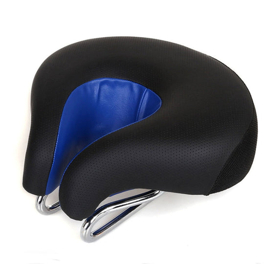 Wide Cushioned Noseless Bike Saddle for Comfortable Pressure Free Riding