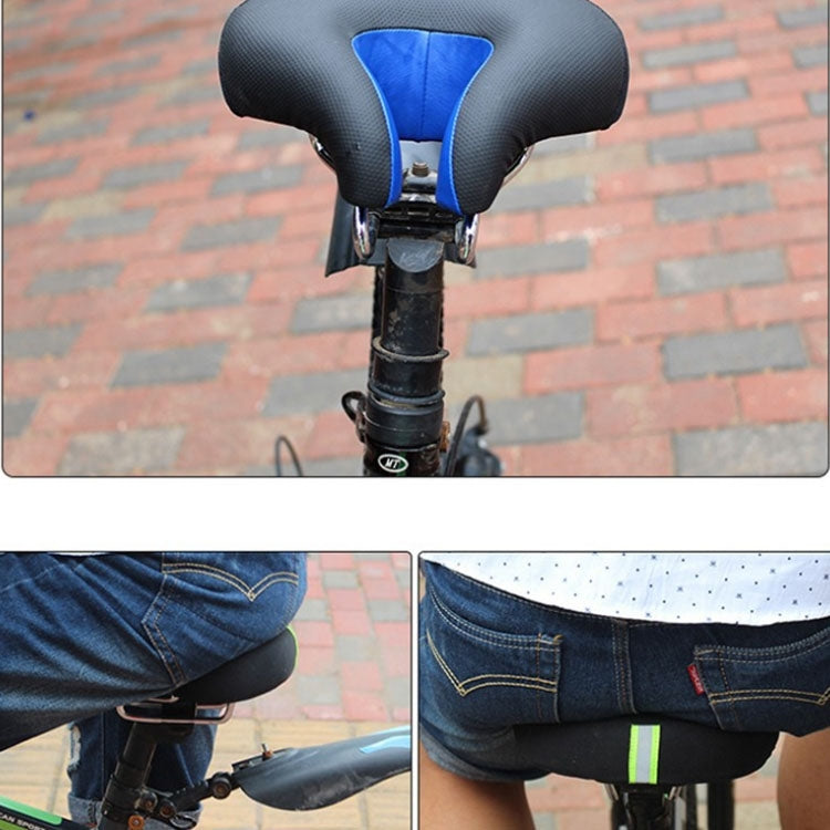 Wide Cushioned Noseless Bike Saddle for Comfortable Pressure Free Riding