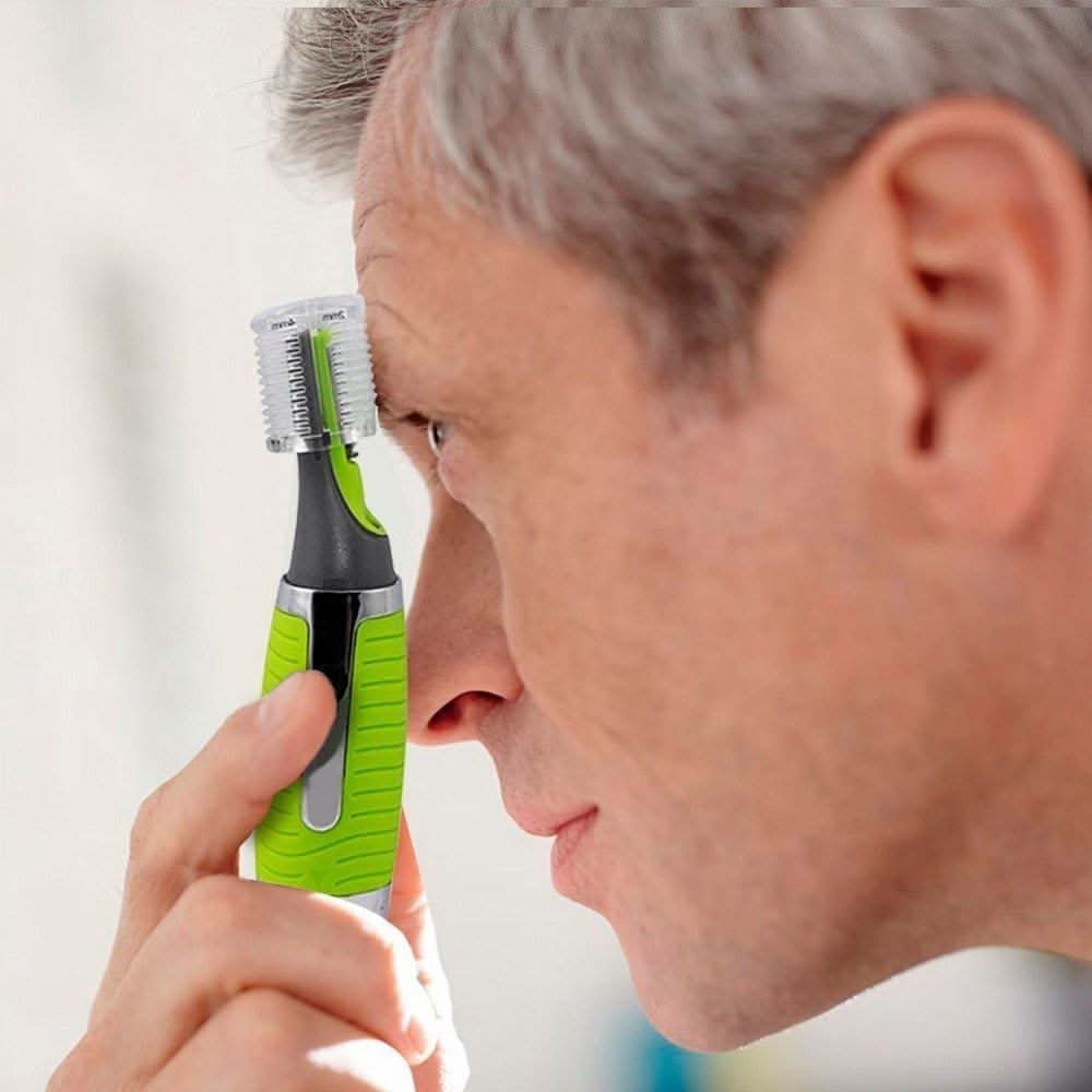 Precision LED Nose and Ear Hair Trimmer for Gentle Grooming