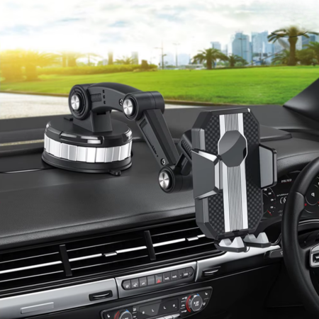 Adjustable Dashboard Car Phone Holder for Hands-Free Driving