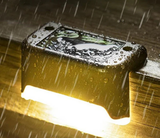 Solar Powered Fence and Stair Lights for Outdoor Path Lighting