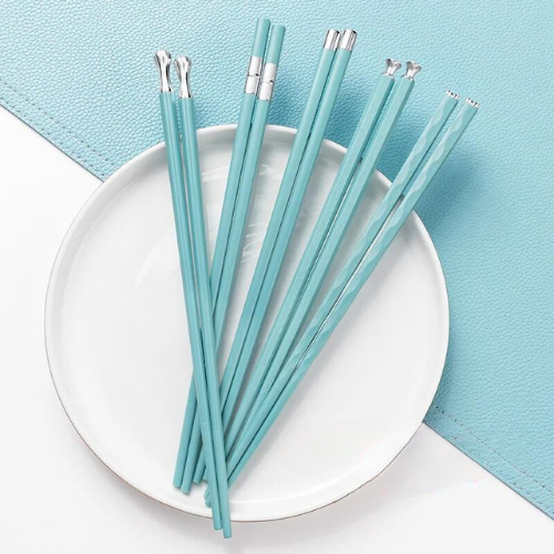 Chopsticks on plate