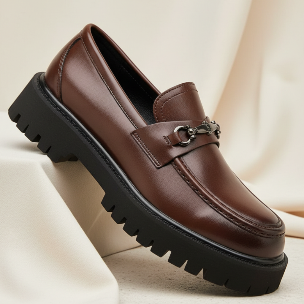 Classic Leather Dress Loafers for Business and Formal Wear
