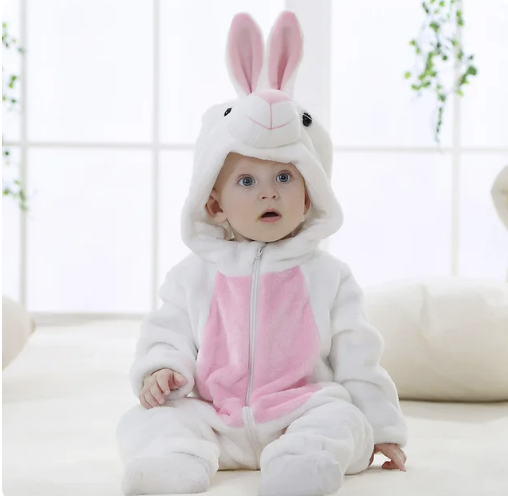 Baby White Rabbit onesie costume