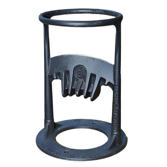 Manual steel log splitter for firewood