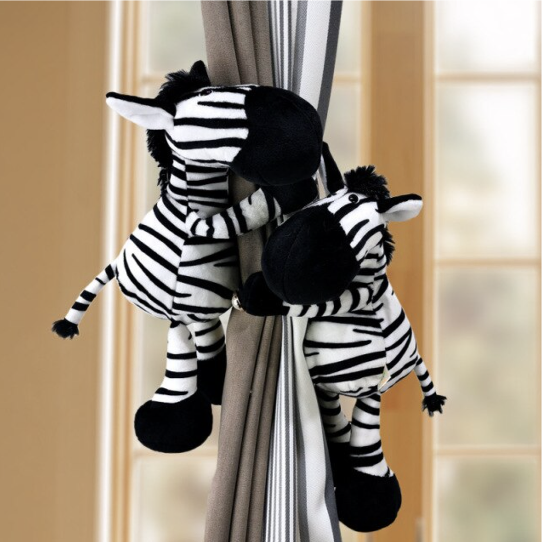 Plush Animal Curtain Tiebacks for Kids and Nursery Rooms