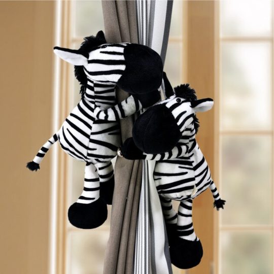 Plush Animal Curtain Tiebacks for Kids and Nursery Rooms