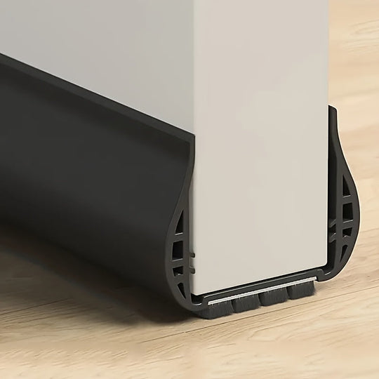 Black under-door draft stopper
