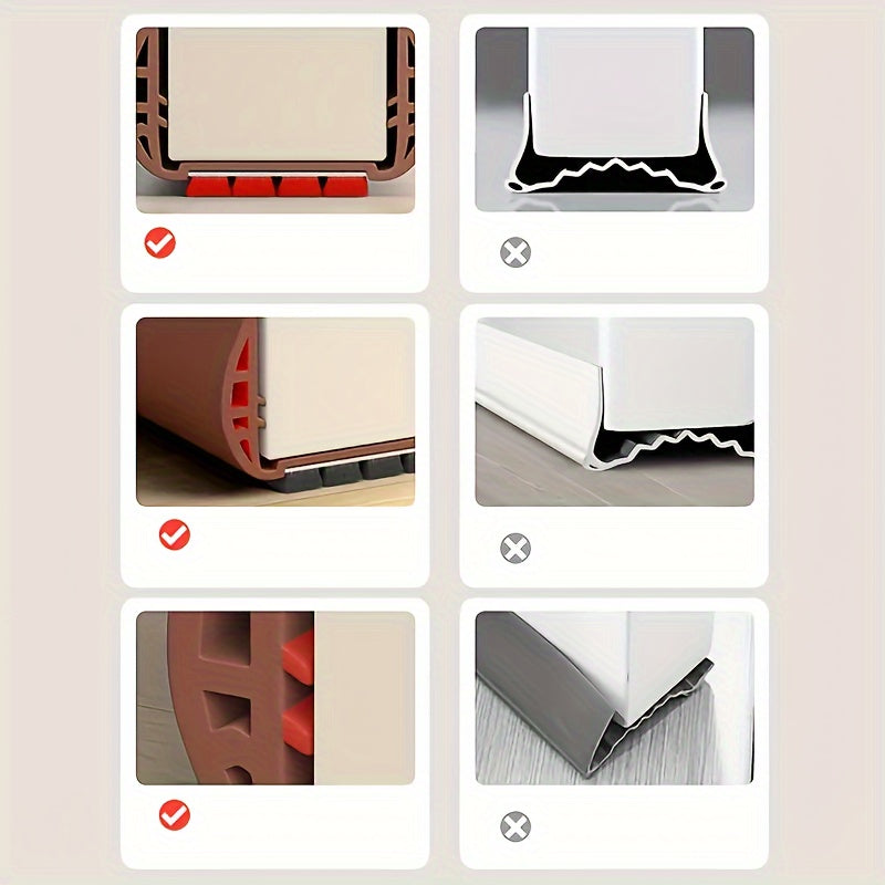 Draft stopper fitted under door