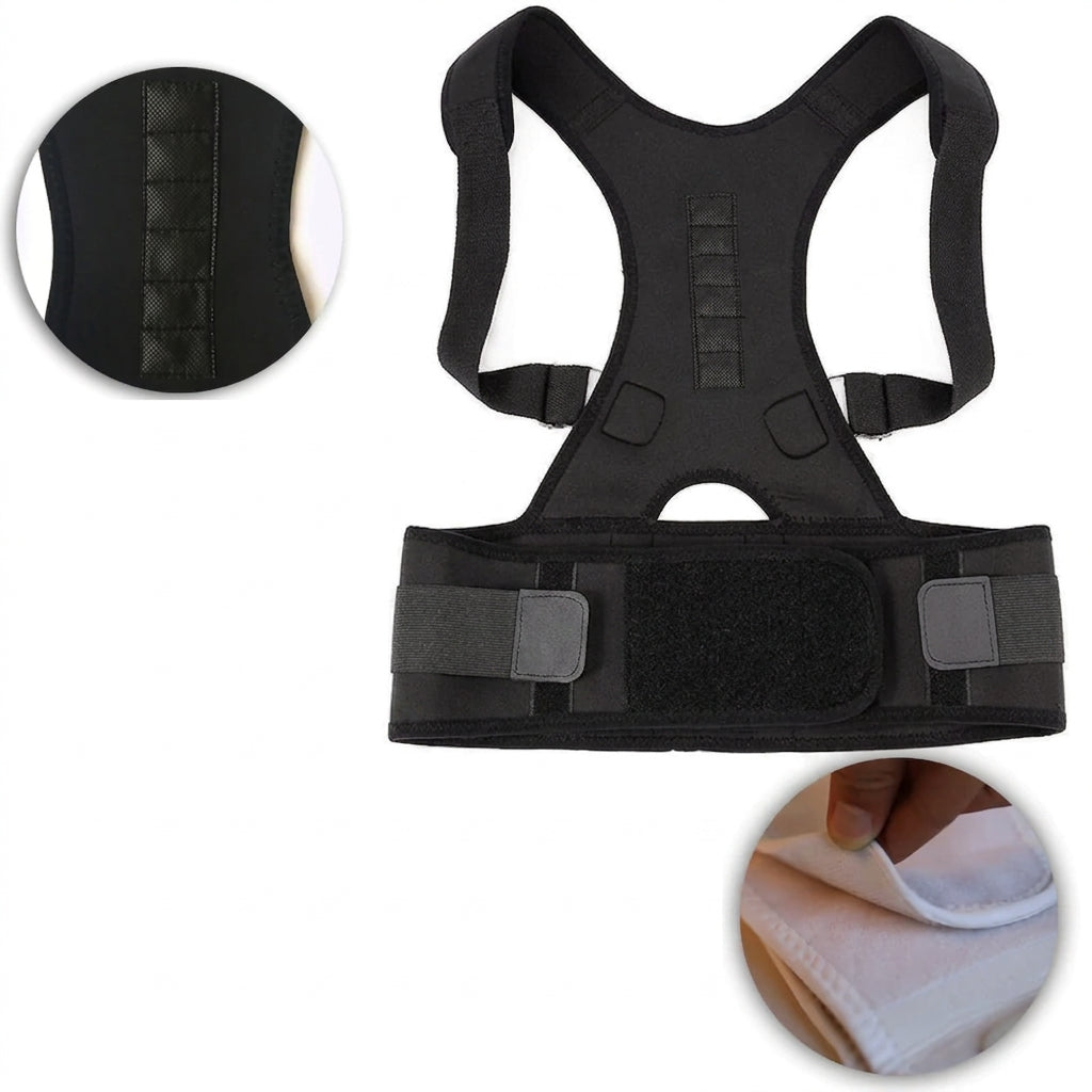 Adjustable Magnetic Posture-Correcting Back Support Brace