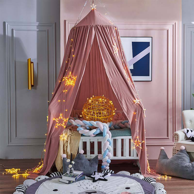 Dreamy Blackout Mesh Bed Canopy for Kids Bedroom and Nursery