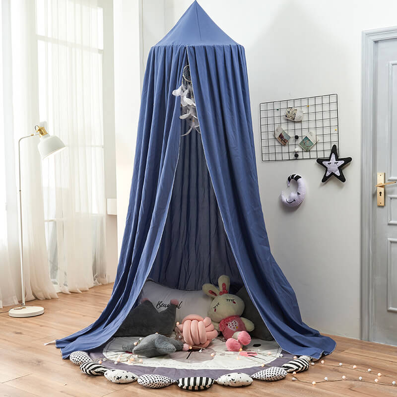 Dreamy Blackout Mesh Bed Canopy for Kids Bedroom and Nursery