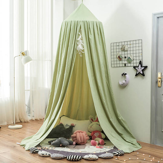 Dreamy Blackout Mesh Bed Canopy for Kids Bedroom and Nursery