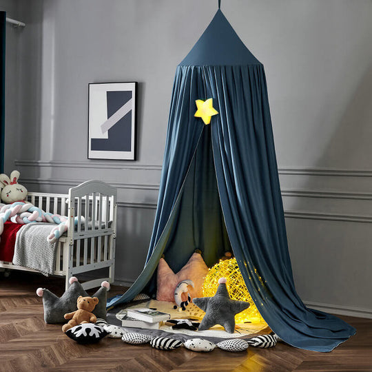 Dreamy Blackout Mesh Bed Canopy for Kids Bedroom and Nursery