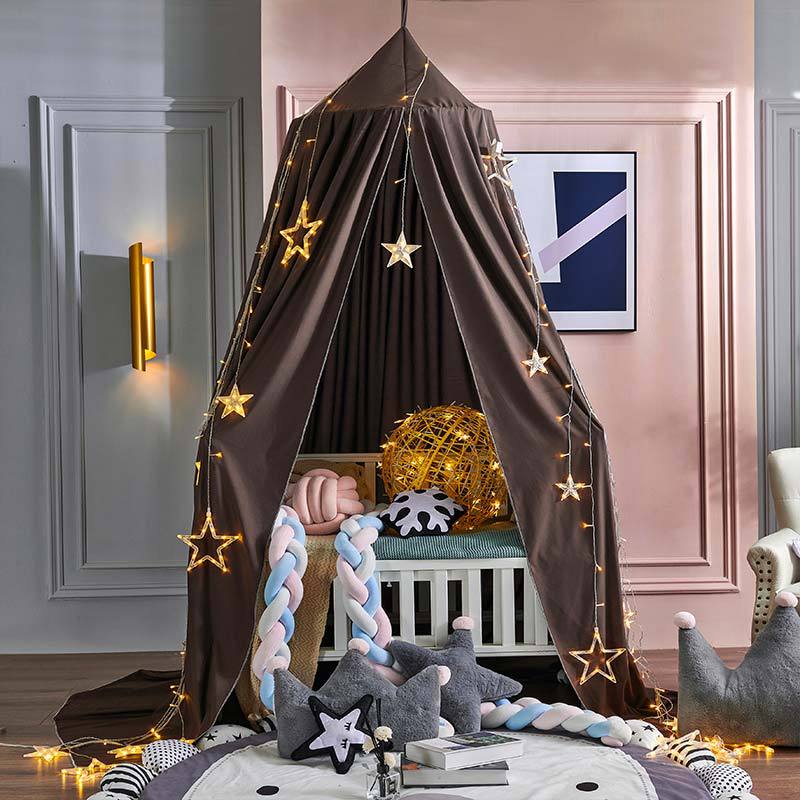 Dreamy Blackout Mesh Bed Canopy for Kids Bedroom and Nursery